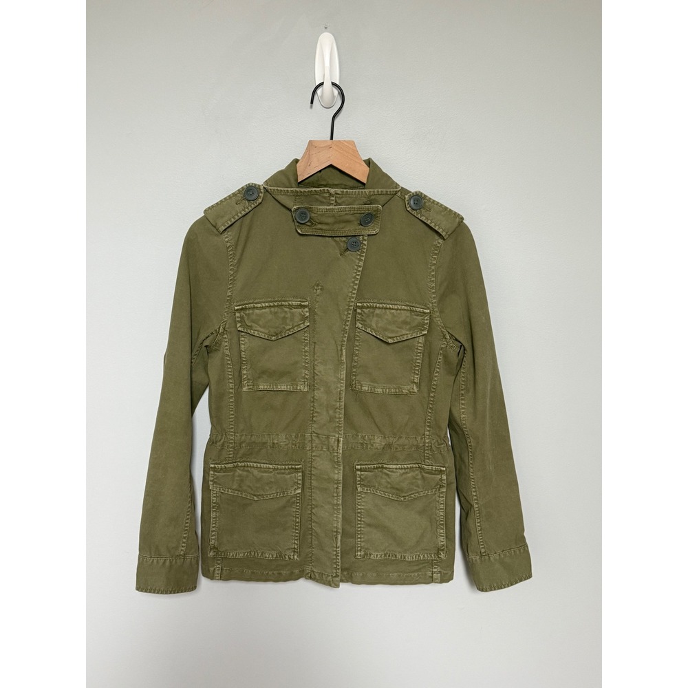 Madewell Women's Outbound Utility Jacket Military Army Green Cargo Size Small